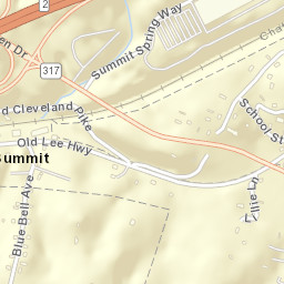 Summit Tennessee Street Map