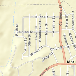 Maricopa California Street Map