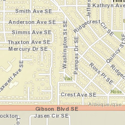 4106 Kathryn Avenue Southeast Albuquerque NM Street Map