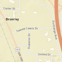 Brumley Arkansas Street Map