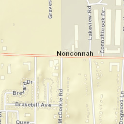 Nonconnah Tennessee Street Map