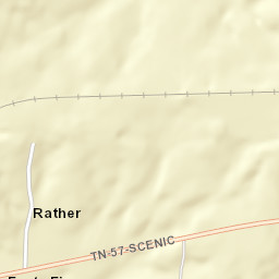 Rather Tennessee Street Map