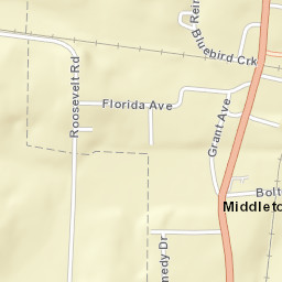 Middleton Tennessee Street Map