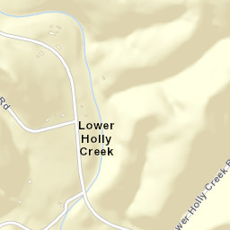 Lower Holly Creek Tennessee Street Map
