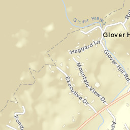 Glover Hill Tennessee Street Map