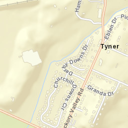 Tyner Tennessee Street Map