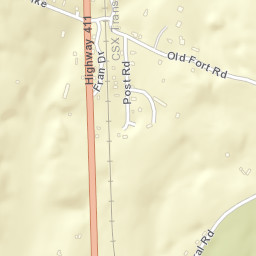 Oldfort Tennessee Street Map