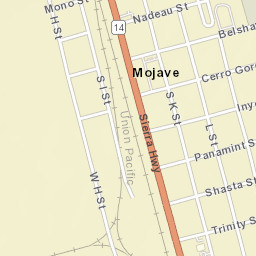 Mojave California Street Map