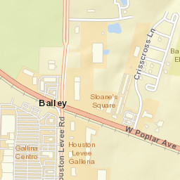 Bailey Tennessee Street Map