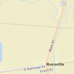 Rossville Tennessee Street Map