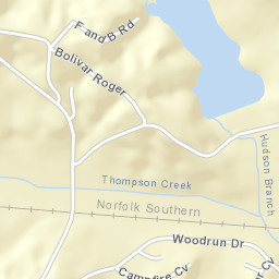 Rogers Springs Tennessee Street Map