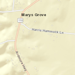 Marys Grove Tennessee Street Map