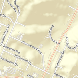 Hillsboro Heights Tennessee Street Map