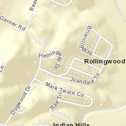 Rollingwood Tennessee Street Map