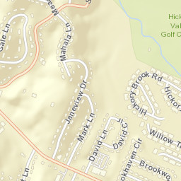 Shallowford Hills Tennessee Street Map