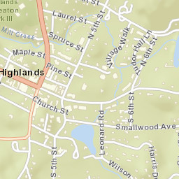 401-499 Main Street, Nantahala National Forest, Highlands Street Map