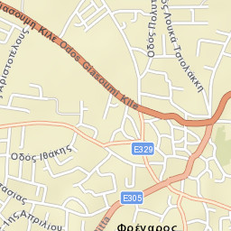 Frénaros Street Map