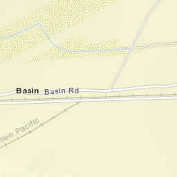 Basin California Street Map
