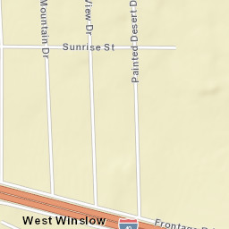 West Winslow Arizona Street Map