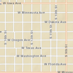 550-598 South 9th Street, Chickasha, OK Street Map