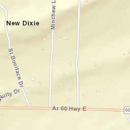New Dixie Arkansas Street Map