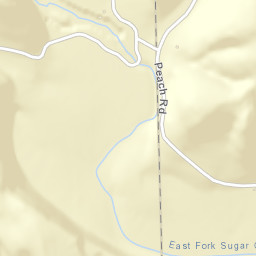 Peach Tennessee Street Map