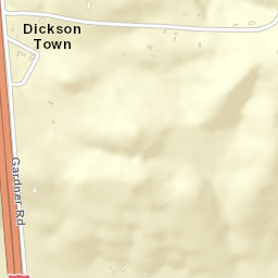 Dickson Town Tennessee Street Map
