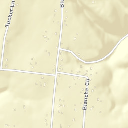 Blanche Tennessee Street Map