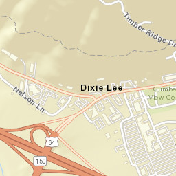 Dixie Lee Tennessee Street Map