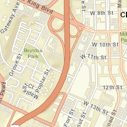 Chattanooga, Tennessee Street Map