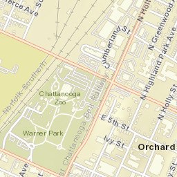 Orchard Knob Tennessee Street Map