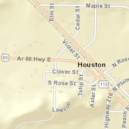 Houston Arkansas Street Map