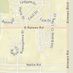 4301-4307 Boeingshire Drive Memphis TN Street Map