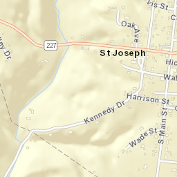Saint Joseph Tennessee Street Map