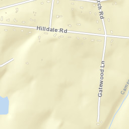 Hilldale Estates Tennessee Street Map