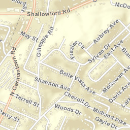North Brainerd Tennessee Street Map