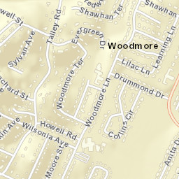 Woodmore Tennessee Street Map