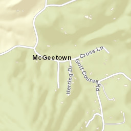 McGeetown Tennessee Street Map