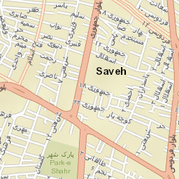 Saveh Street Map