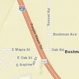 Bushman Acres Arizona Street Map