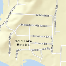 Gold Lake Estates Arkansas Street Map