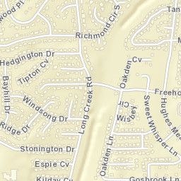 7631-7645 Windsong Drive Memphis TN Street Map