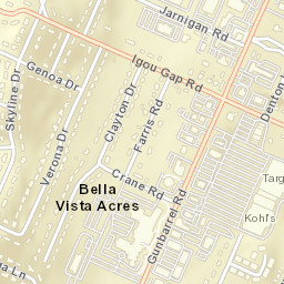 Bella Vista Acres Tennessee Street Map