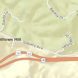 Belltown Hill Tennessee Street Map