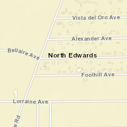 North Edwards California Street Map
