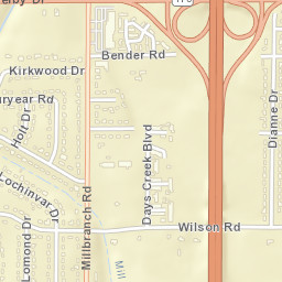 1770-1810 Bender Road Memphis TN Street Map