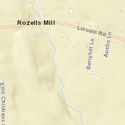 Rozells Mill Tennessee Street Map