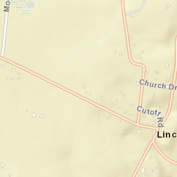 Lincoln Tennessee Street Map