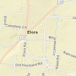 Elora Tennessee Street Map