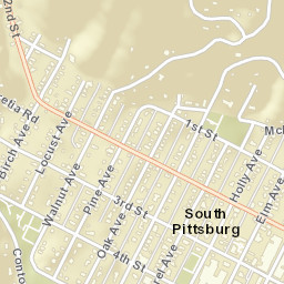 South Pittsburg Tennessee Street Map